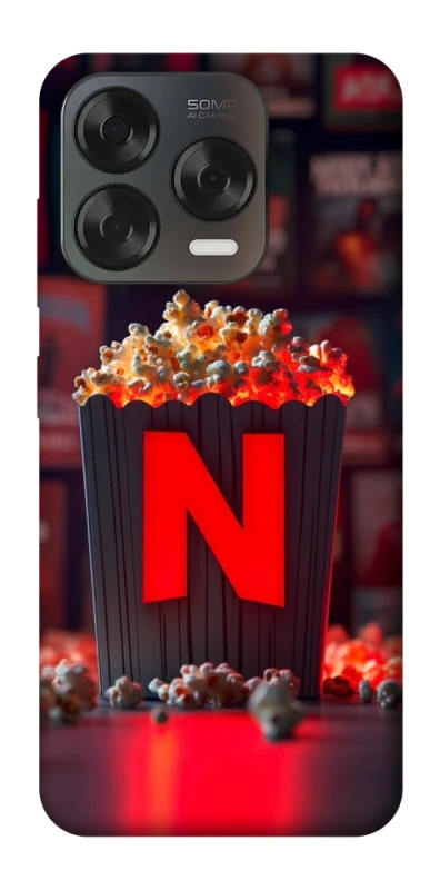 Чехол на ZTE Blade V70 Design Netflix and popcorn фото 2 из 2