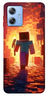 Чехол на Motorola Moto G84 Minecraft adventure фото 1 из 1