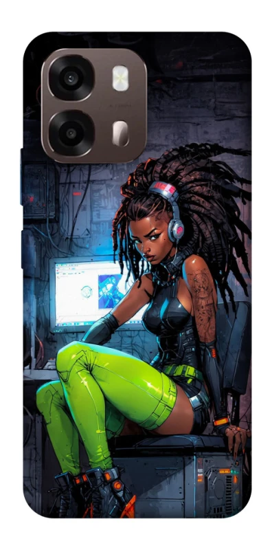 Чохол на Oppo A6 Cyber girl фото 1 з 2