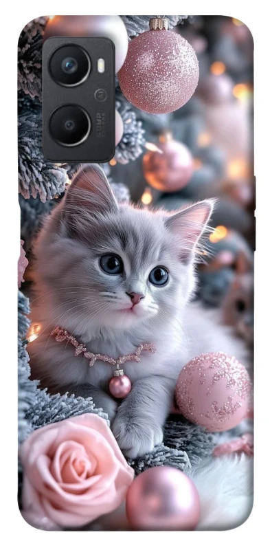 Чохол на Oppo A96 Christmas Kitty фото 1 з 1