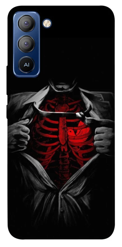 Чехол на TECNO Pop 5 LTE Skeleton Heart фото 1 из 1