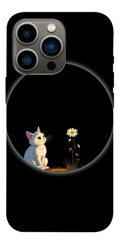 Чехол на Apple iPhone 13 Pro (6.1") Cat and flower фото 1 из 1