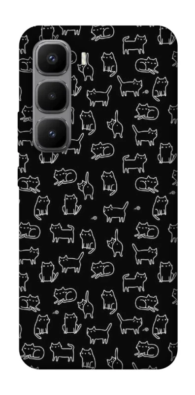 Чехол на Infinix Hot 60 Pro+ Black Cats фото 1 Чехол на Infinix Hot 60 Pro+ Black Cats фото 1 из 1