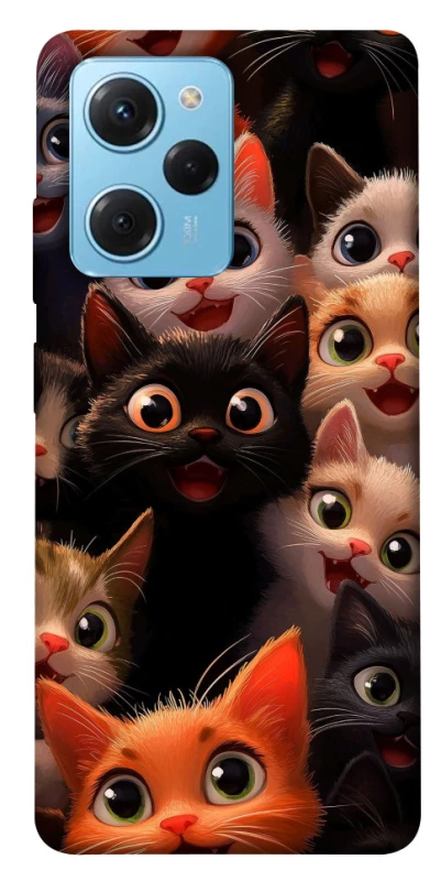 Чохол на Xiaomi Poco X5 Pro 5G happy cats фото 1 з 1