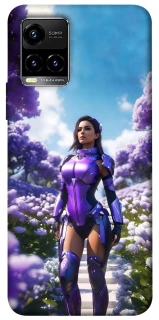 Чехол на Vivo Y21 / Y33s Cyber space girl ver.4 фото 1 из 1