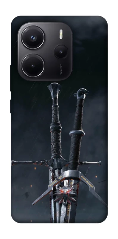 Чехол на Xiaomi Redmi Note 14 4G (Europe version) Мечи Ведьмака фото 1 из 1