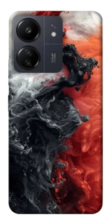 Чохол на Xiaomi Redmi 13C Black and Red фото 1 з 1