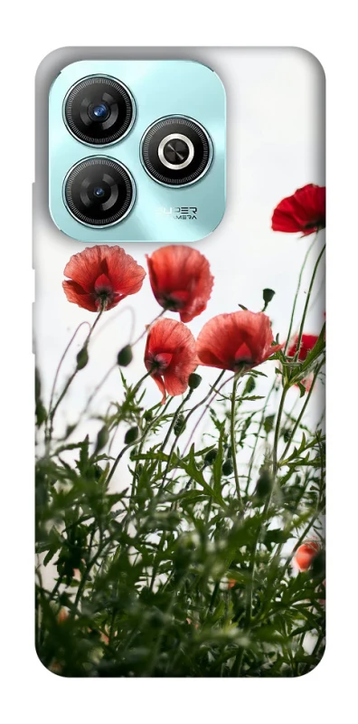 Чехол на ZTE Blade A75 4G Поле маков фото 1 из 1