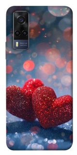 Чохол на Vivo Y53s Red hearts фото 1 з 1