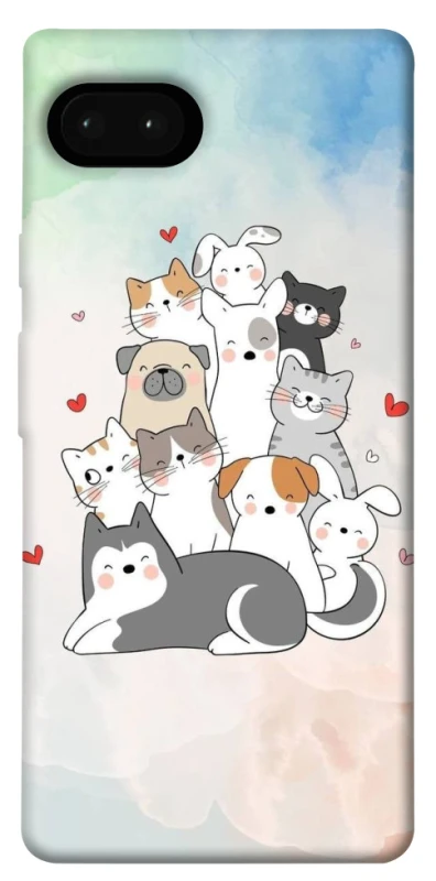Чохол на Google Pixel 7a Funny Pets ver.2 фото 1 з 1