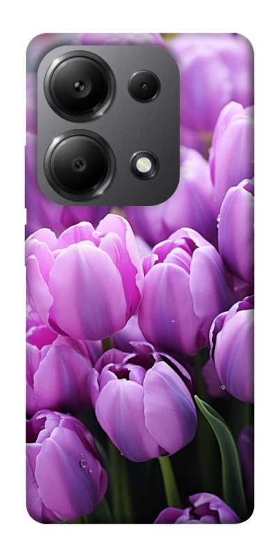 Чехол на Xiaomi Redmi Note 13 Pro 4G Фиолетовые тюльпаны фото 1 из 1
