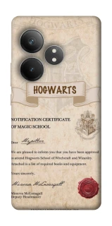 Чехол на Realme GT Neo 6 SE The Hogwarts acceptance letter фото 1 из 1