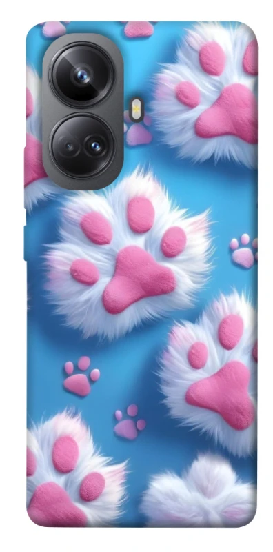 Чехол на Realme 10 Pro+ Cat paw фото 1 из 1