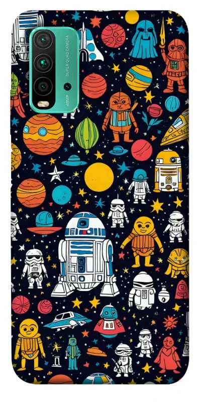 Чехол на Xiaomi Redmi Note 9 4G / Redmi 9 Power Star Wars background ver.2 фото 1 из 1