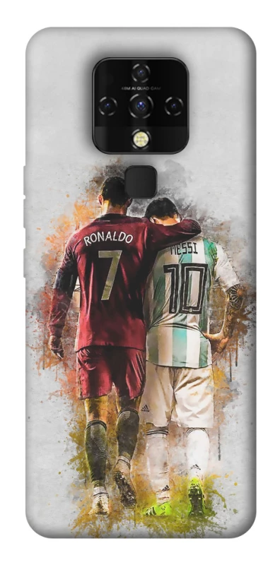 Чехол на TECNO Camon 16 SE Ronaldo и Messi фото 1 из 1