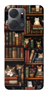 Чохол на Huawei Honor X7a Cats & Books фото 1 з 1