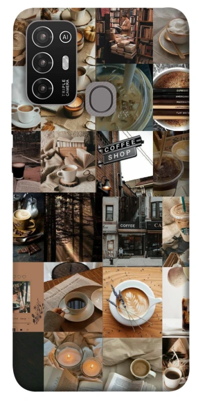 Чехол на ZTE Blade A52 Coffee collage ver.3 фото 1 из 1