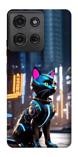 Чехол на Motorola Moto G75 Cyber cat фото 1 из 1