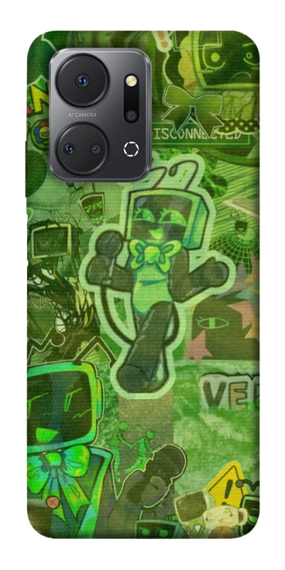 Чохол на Huawei Honor X7a Dandysworld tv green theme фото 1 з 1