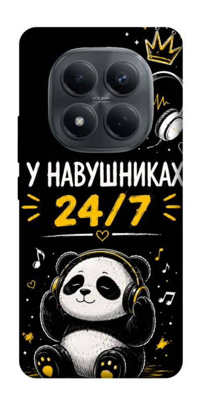 Чехол на Xiaomi Redmi Note 15 Pro 4G У навушниках 24/7 фото 1 из 1