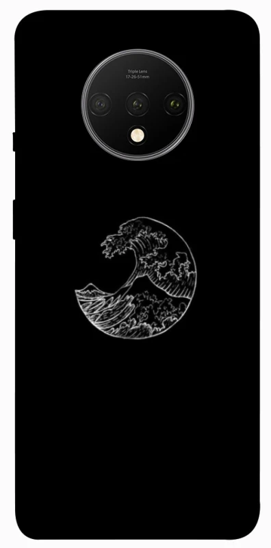 Чехол на OnePlus 7T Black tsunami фото 1 из 1