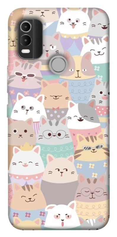 Чохол на Nokia C21 Plus Funny Kittens ver.2 фото 1 з 1
