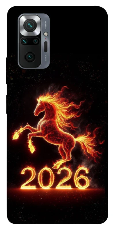 Чехол на Xiaomi Redmi Note 10 Pro Red Fire Horse ver.1 фото 1 из 1