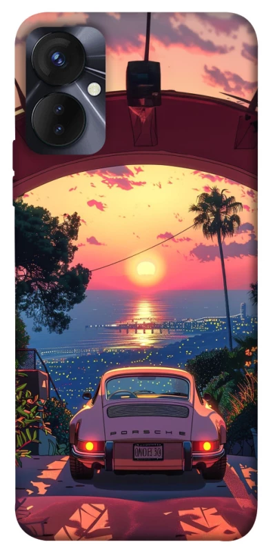 Чохол на TECNO Spark 9 Pro Porsche at sunset фото 1 з 1
