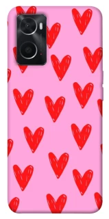 Чехол на Oppo A76 4G Red hearts 2 фото 1 из 1