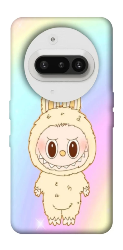 Чехол на Nothing Phone (3a) Fluffy Rainbow Labubu фото 1 из 1