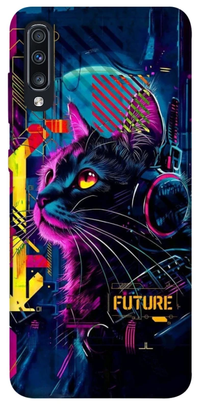 Чехол на Samsung Galaxy A70 (A705F) Cyber Cat v2 фото 1 из 1