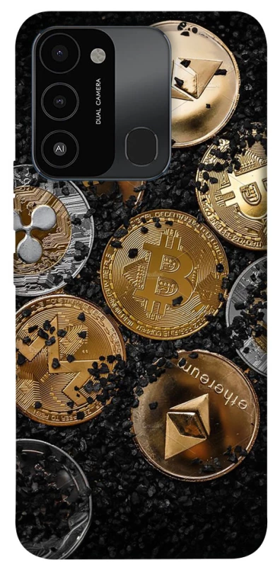 Чохол на TECNO Spark 8C Many coins v2 фото 1 з 1