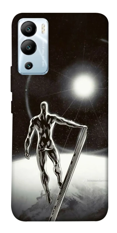 Чехол на Infinix Hot 12i Серебряный сёрфер фото 1 из 1