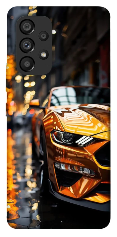Чохол на Samsung Galaxy A53 5G Golden sports car фото 1 з 1