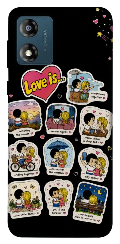 Чохол на Motorola Moto E13 Love is ver.4 фото 1 з 1