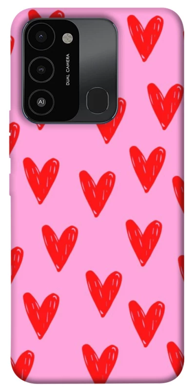 Чохол на TECNO Spark 8C Red hearts 2 фото 1 з 1