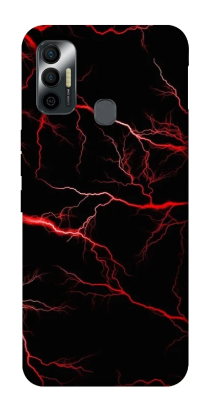 Чохол на TECNO Spark 7 Червона молнія фото 1 з 1