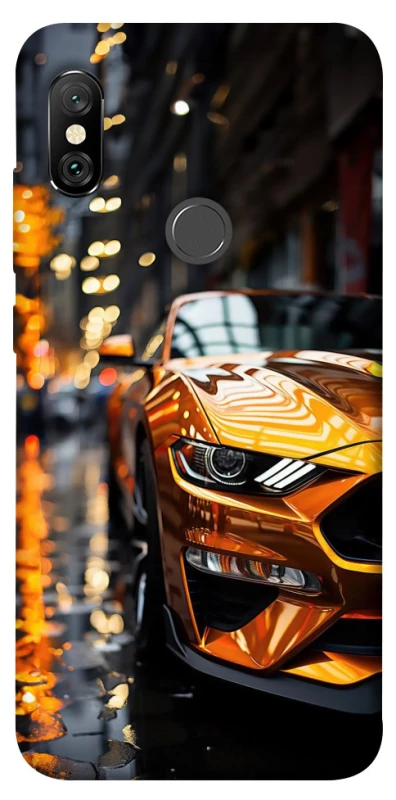 Чохол на Xiaomi Redmi Note 6 Pro Golden sports car фото 1 з 1