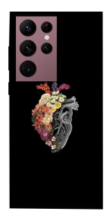 Чохол на Samsung Galaxy S22 Ultra Heart with flowers фото 1 з 1