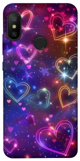 Чохол на Xiaomi Mi A2 Lite / Xiaomi Redmi 6 Pro Drawn hearts фото 1 з 1