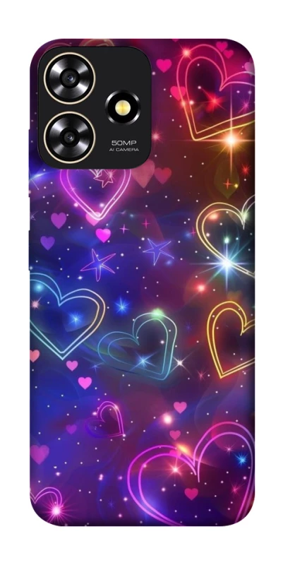 Чохол на ZTE Blade A73 4G Drawn hearts фото 1 з 1