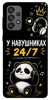 Чехол на Samsung Galaxy A73 5G У навушниках 24/7 фото 1 из 1