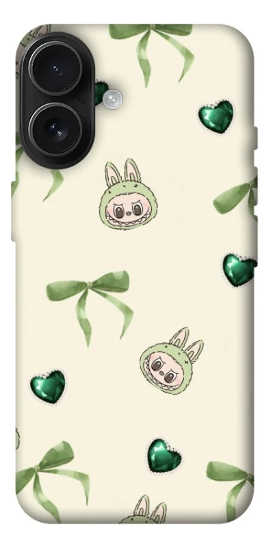 Чохол на Apple iPhone 17 (6.3") Labubu Green Heart фото 1 з 1