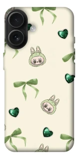 Чехол на Apple iPhone 17 (6.3") Labubu Green Heart фото 1 из 1