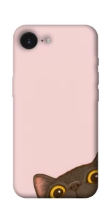 Чехол на Apple iPhone 16e (6.1") Peeping cat фото 1 Чехол на Apple iPhone 16e (6.1") Peeping cat фото 1 из 1