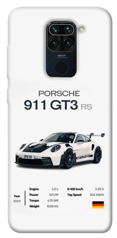 Чехол на Xiaomi Redmi Note 9 / Redmi 10X Porsche 911 GT3 фото 1 из 1