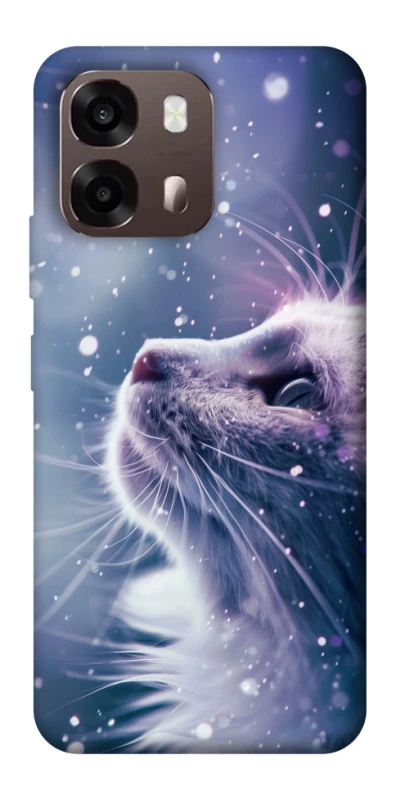 Чохол на Oppo A6 Snow cat фото 1 з 2