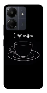 Чохол на Xiaomi Poco C65 Black coffee фото 1 з 1