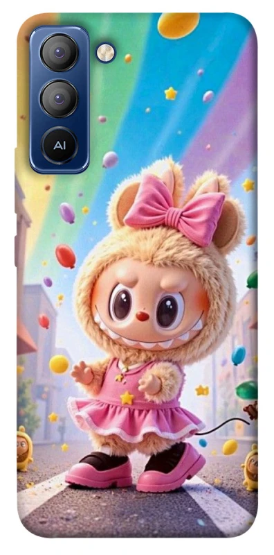 Чехол на TECNO Pop 5 LTE Labubu rainbow фото 1 из 1