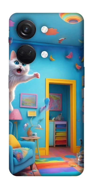 Чохол на OnePlus Nord 3 crazy cat фото 1 з 1